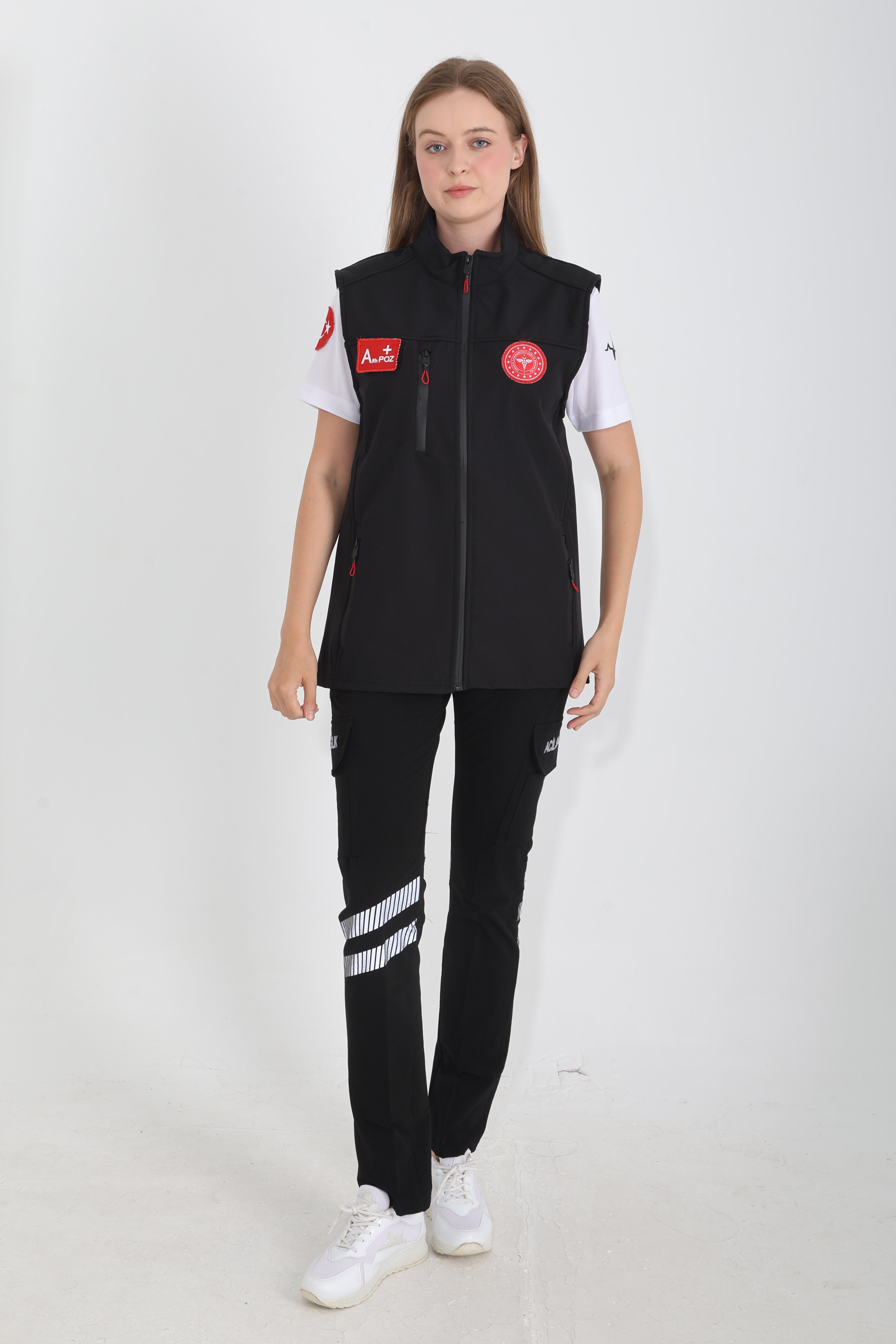 112 Acil Sağlık Siyah Yelek (Unisex)