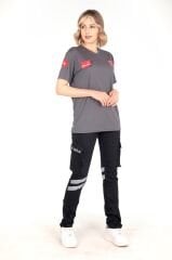 V Yaka Füme 112 Acil Sağlık  Comfort T-shirt (Fileli-Unisex)