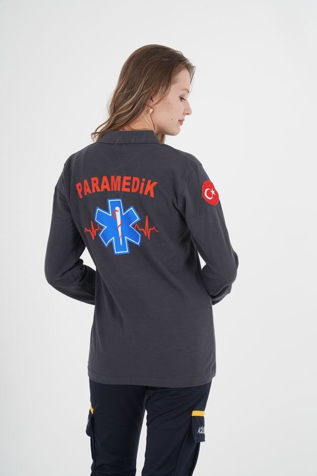 Yeni Paramedik Füme Uzun Kollu T-shirt (Unisex)