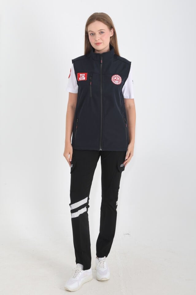 112 Çağrı Merkezi Lacivert Yelek (Unisex)