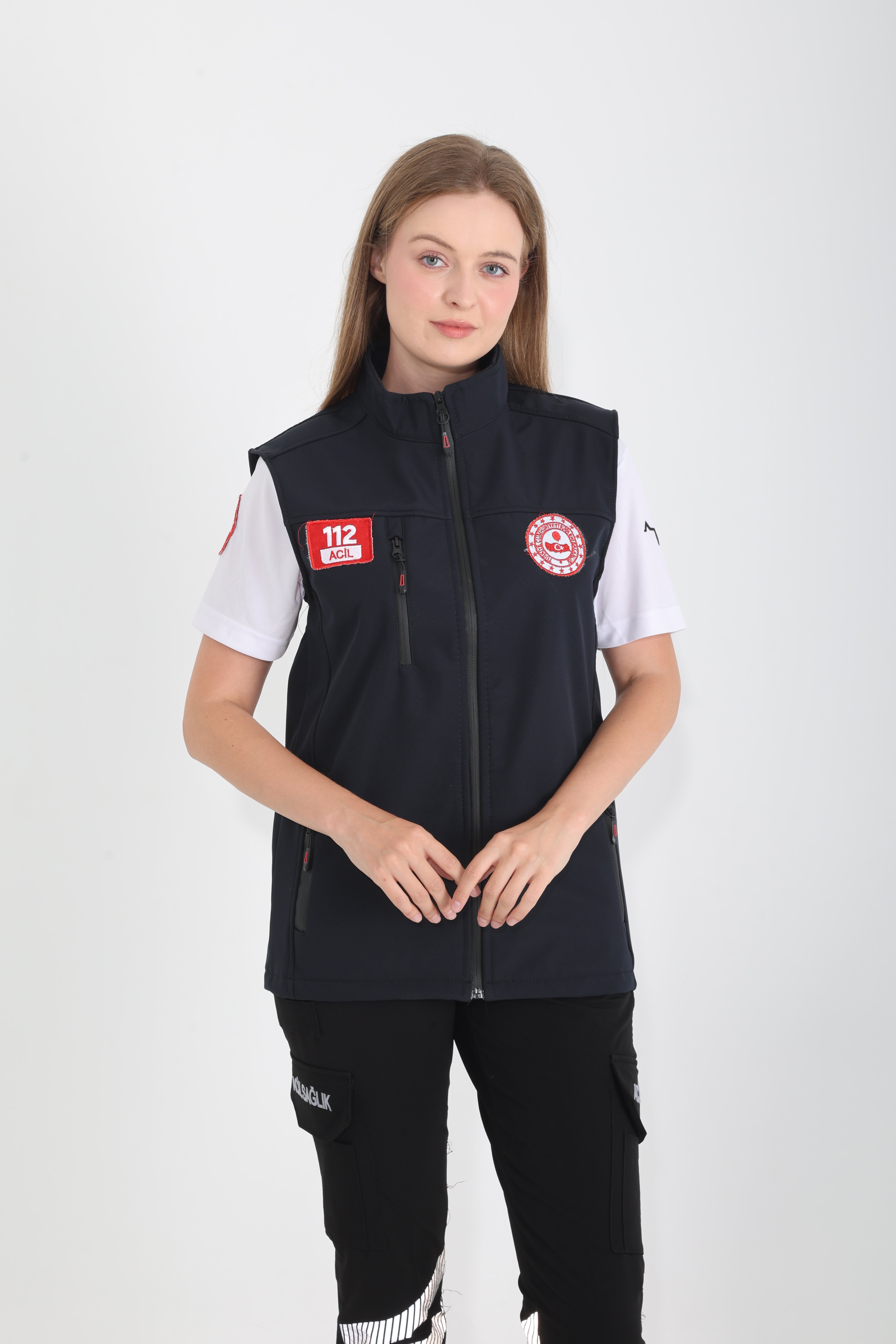 112 Çağrı Merkezi Lacivert Yelek (Unisex)