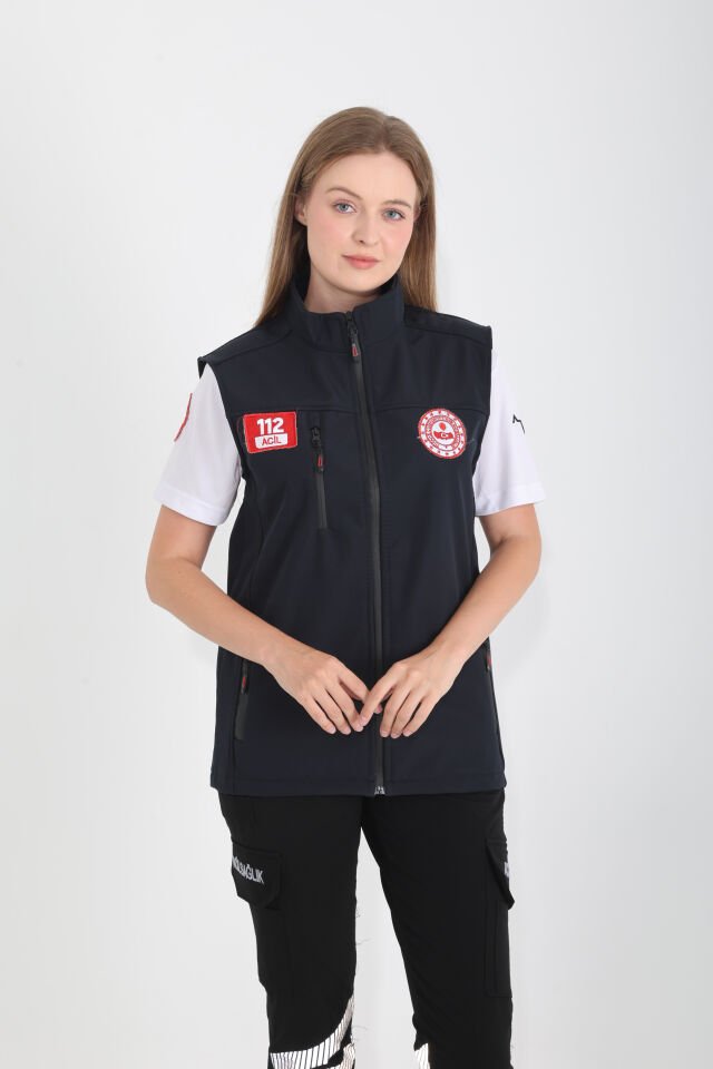 112 Çağrı Merkezi Lacivert Yelek (Unisex)