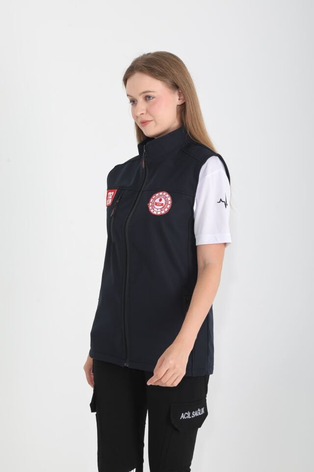 112 Çağrı Merkezi Lacivert Yelek (Unisex)