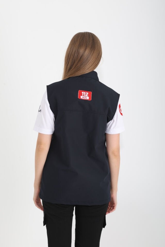 112 Çağrı Merkezi Lacivert Yelek (Unisex)