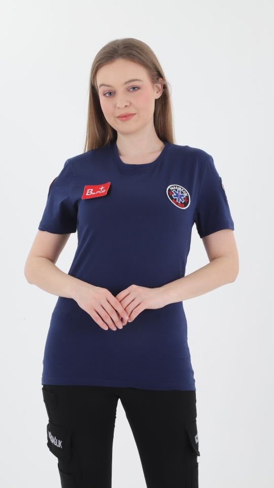 Yeni Paramedik Petrol Mavisi Penye T-shirt (Unisex)