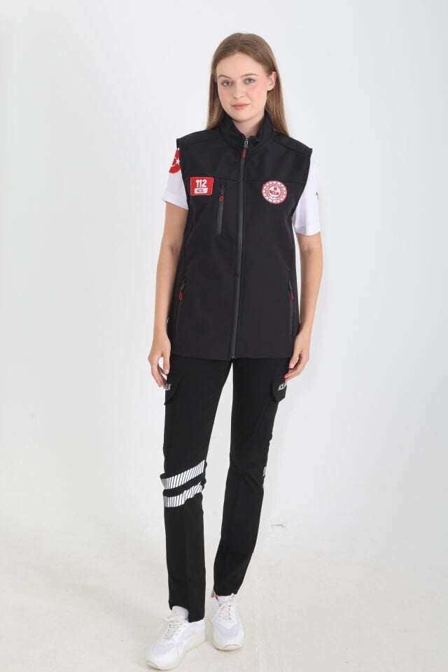 112 Çağrı Merkezi Siyah Yelek (Unisex)