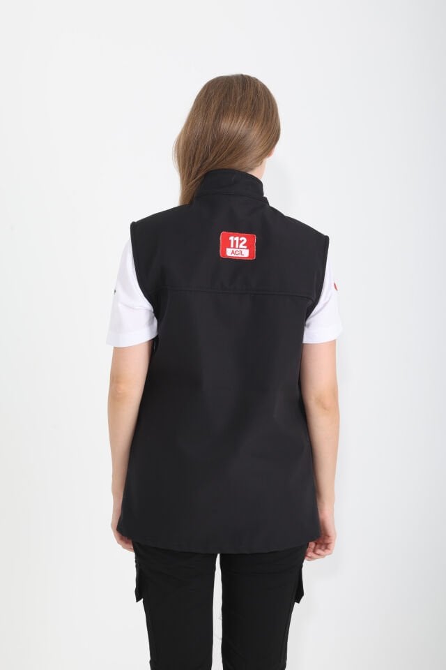 112 Çağrı Merkezi Siyah Yelek (Unisex)