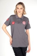 Yeni 112 Acil Sağlık Füme Polo Yaka Comfort T-shirt (Fileli-Unisex)