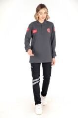 Yeni 112 Acil Sağlık Füme Uzun Kollu Lacoste T-shirt(Unisex)