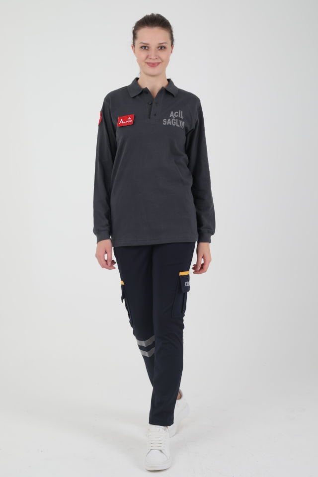 Acil Sağlık Füme Uzun Kollu Lacost (Unisex)