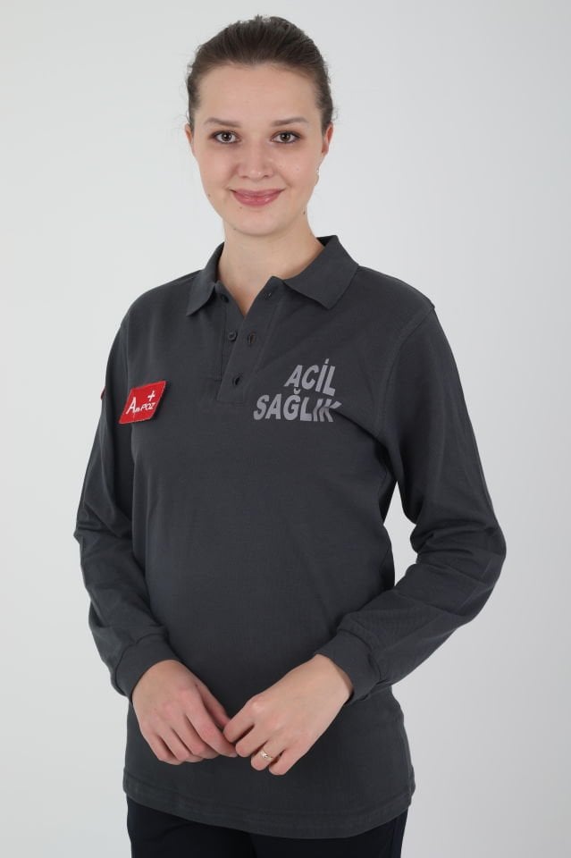 Acil Sağlık Füme Uzun Kollu Lacost (Unisex)