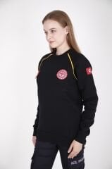 112 Acil Sağlık Sıfır Yaka Lacivert Swit (Reglan Kol-Unisex)