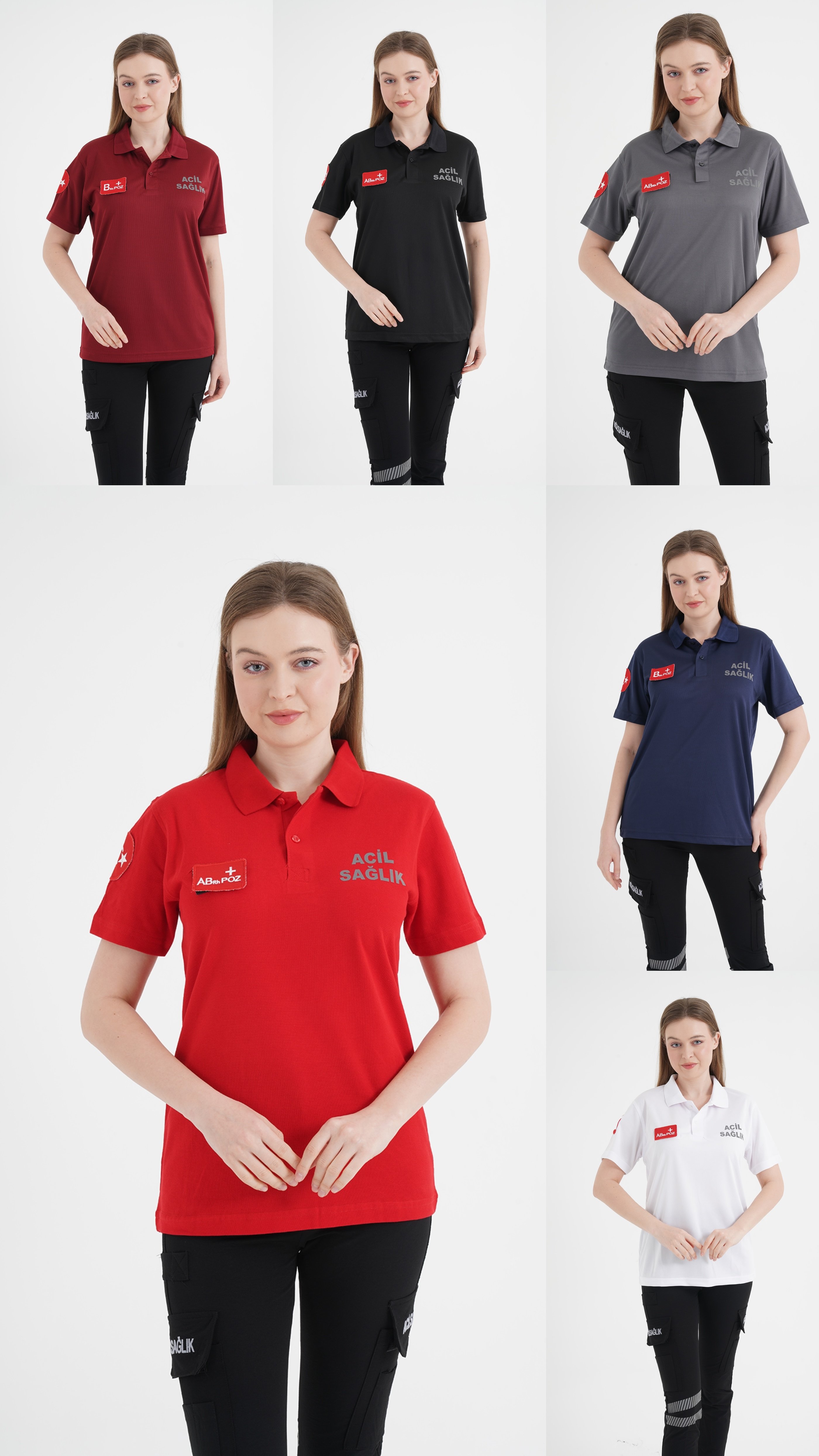 Acil Sağlık Comfort Polo Yaka T-shirt (Unisex-Fileli Kumaş)