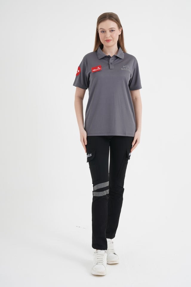 Acil Sağlık Comfort Polo Yaka T-shirt (Unisex-Fileli Kumaş)