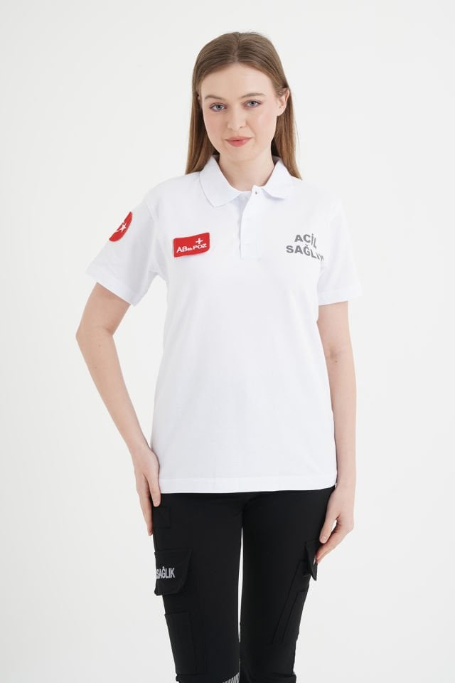 Acil Sağlık Comfort Polo Yaka T-shirt (Unisex-Fileli Kumaş)