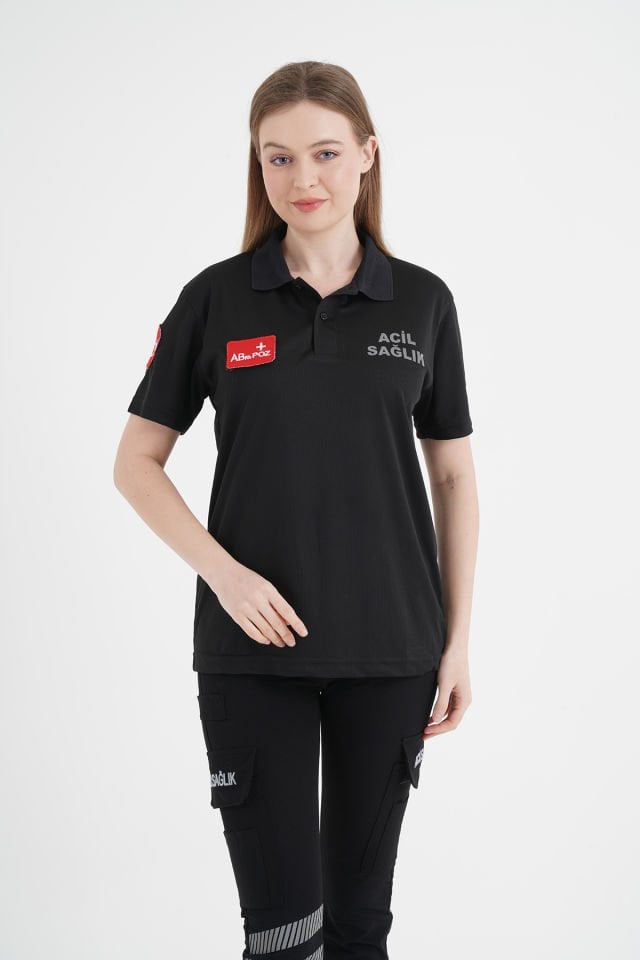 Acil Sağlık Comfort Polo Yaka T-shirt (Unisex-Fileli Kumaş)