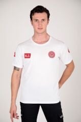 Yeni 112 Acil Sağlık Sıfır Yaka Beyaz Comfort T-shirt (Fileli-Unisex)