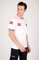 Yeni 112 Acil Sağlık Sıfır Yaka Beyaz Comfort T-shirt (Fileli-Unisex)