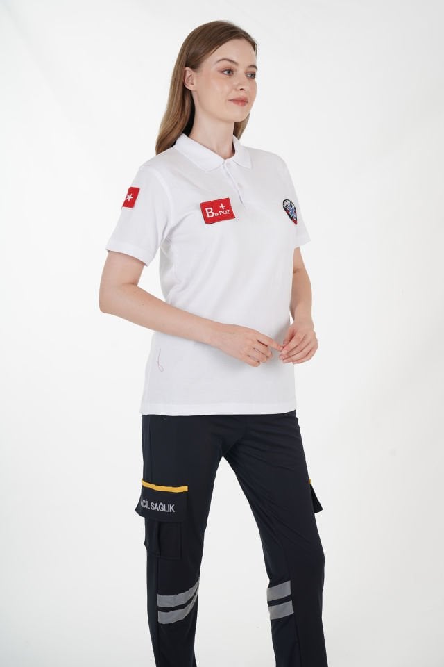 Paramedik Beyaz Lacost T-shirt (Unisex)