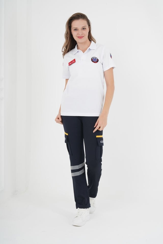 Paramedik Beyaz Lacost T-shirt (Unisex)