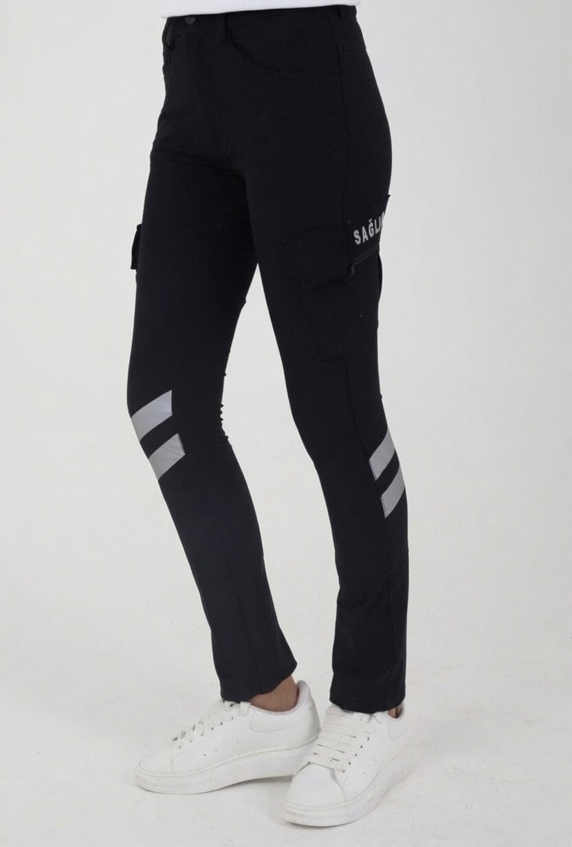 YAZLIK Acil Sağlık Lacivert Outdoor Çok Cepli Likralı Pantolon (Unisex-Slimfit)