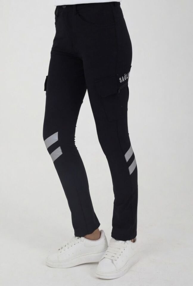 YAZLIK Acil Sağlık Lacivert Outdoor Çok Cepli Likralı Pantolon (Unisex-Slimfit)