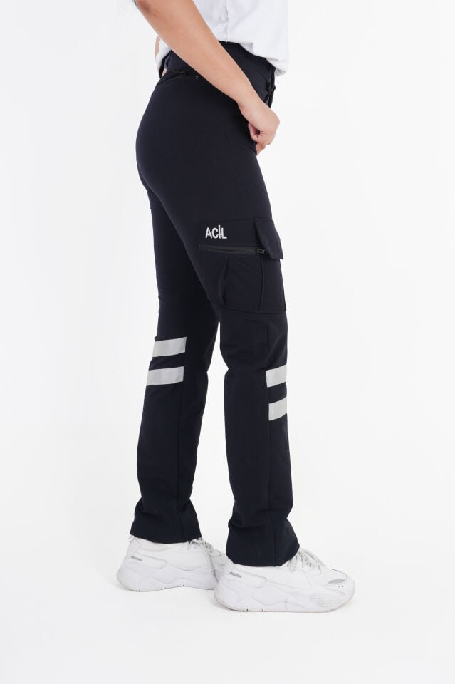 YAZLIK Acil Sağlık Lacivert Outdoor Çok Cepli Likralı Pantolon (Unisex-Slimfit)