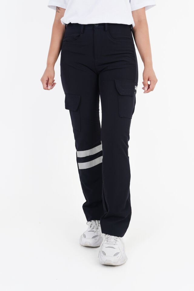 YAZLIK Acil Sağlık Lacivert Outdoor Çok Cepli Likralı Pantolon (Unisex-Slimfit)