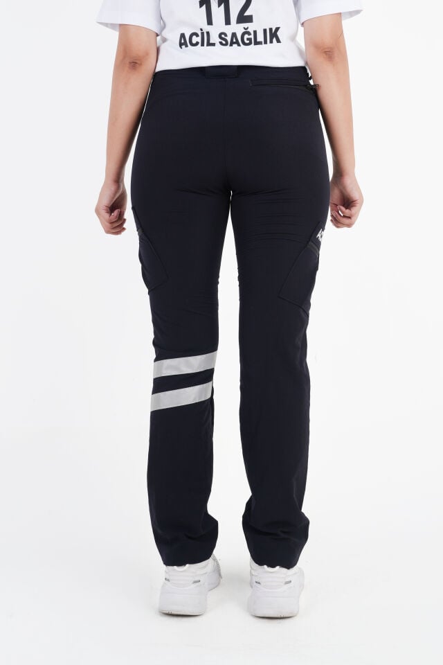 YAZLIK Acil Sağlık Lacivert Outdoor Çok Cepli Likralı Pantolon (Unisex-Slimfit)