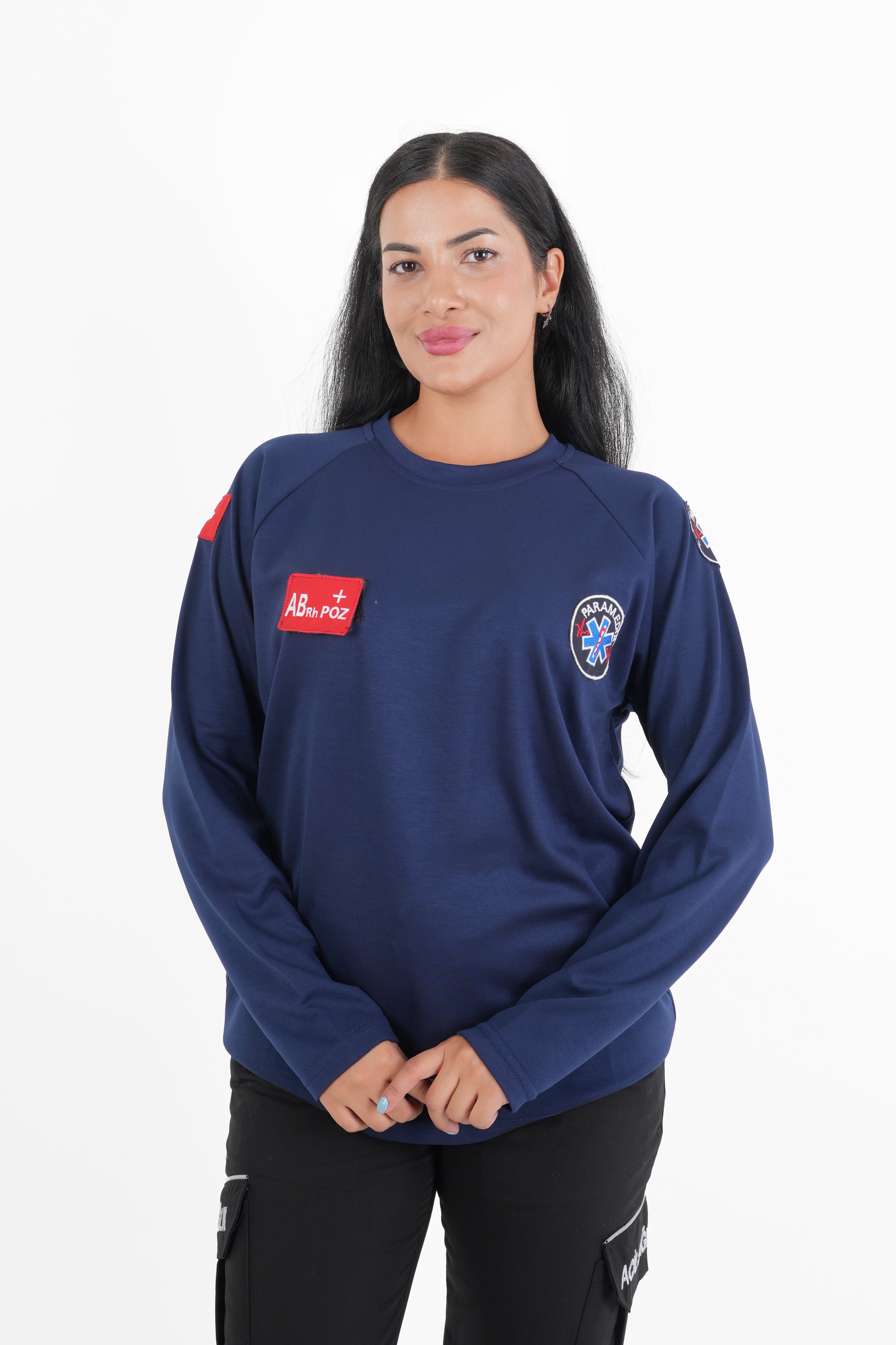 Paramedik Lacivert Oysho Kumaş Sıfır Yaka Swit (Unisex)