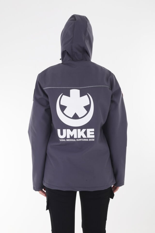 UMKE Füme Shoftshell Su Geçirmez Mont (Unisex)