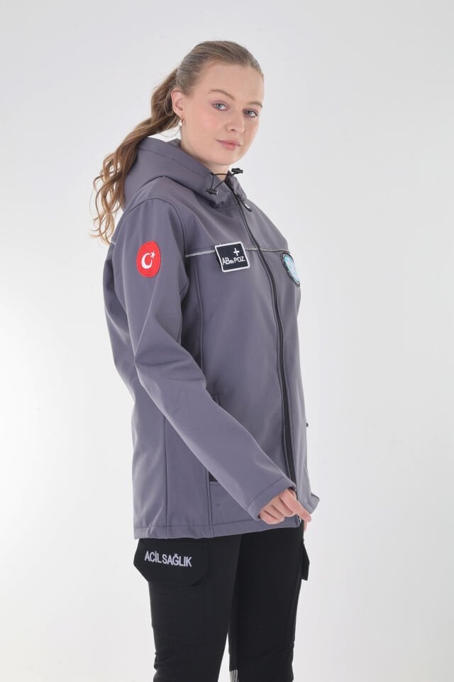 UMKE Füme Shoftshell Su Geçirmez Mont (Unisex)
