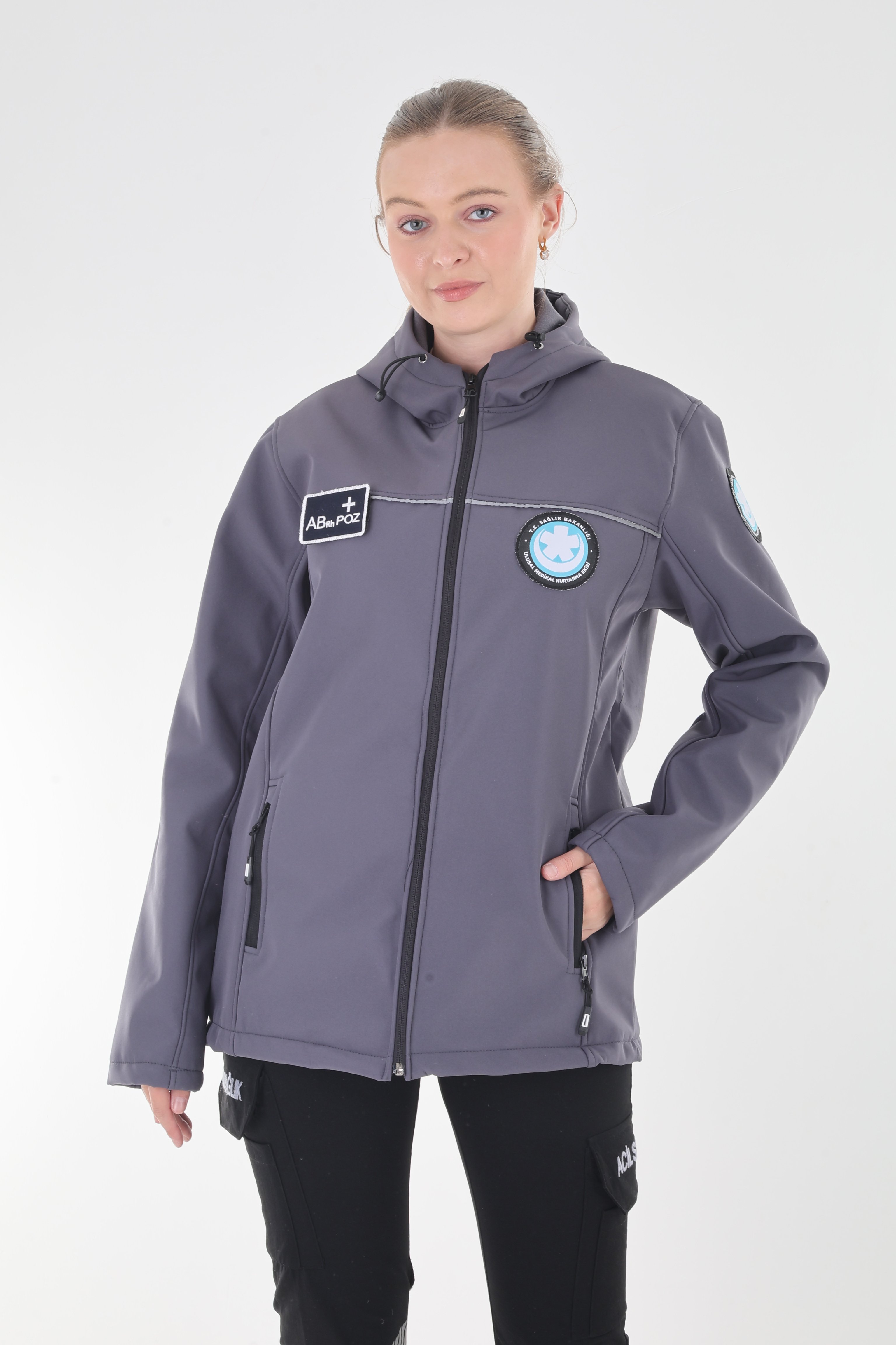 UMKE Füme Shoftshell Su Geçirmez Mont (Unisex)
