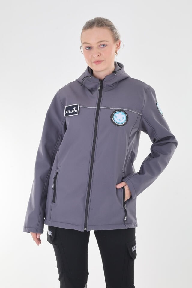 UMKE Füme Shoftshell Su Geçirmez Mont (Unisex)