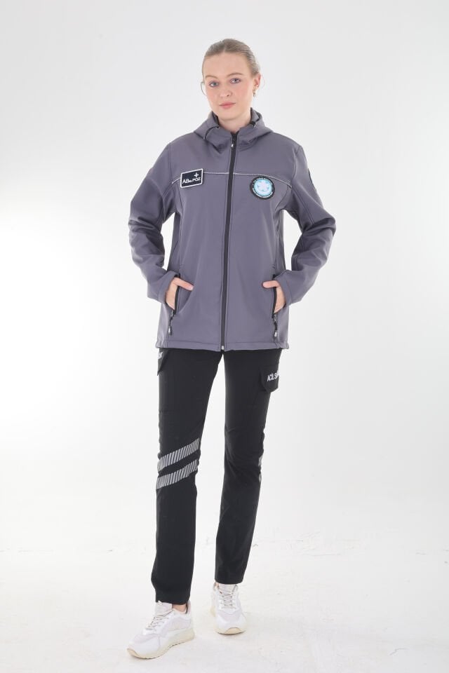 UMKE Füme Shoftshell Su Geçirmez Mont (Unisex)