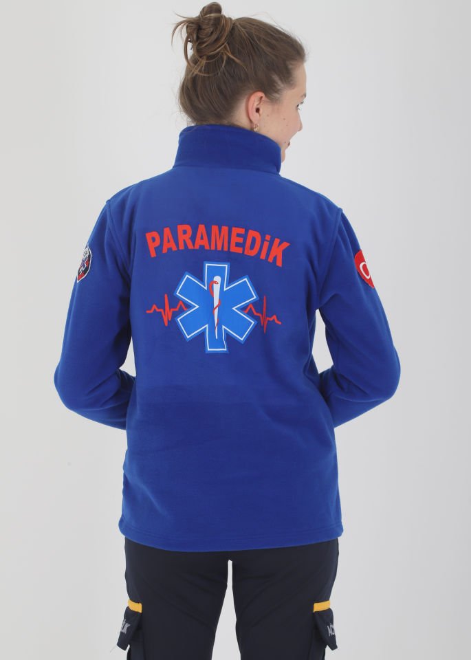 Yeni Paramedik Sax Mavisi Fermuarlı Swit (Unisex)
