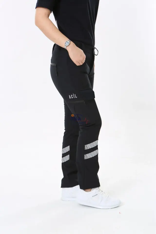 112 Acil Sağlık Lacivert Kışlık Outdoor Tactical Pantolon (Unisex-Slimfit)