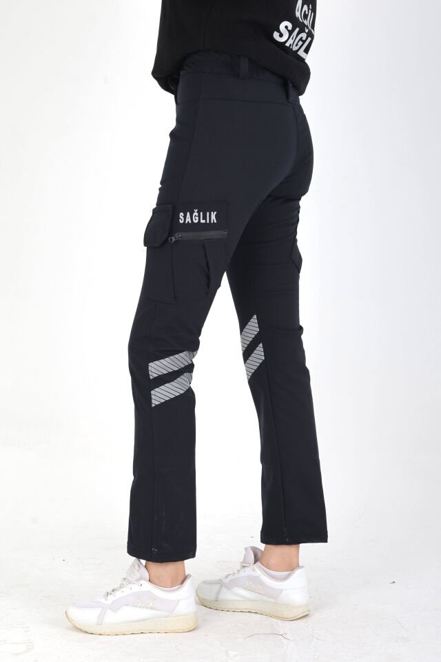KIŞLIK Acil Sağlık Lacivert Tactical Pantolon (Unisex-Shoftshell Kumaş)