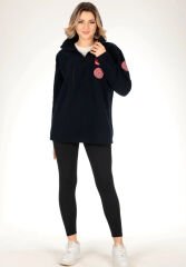 Yeni Lacivert Evde Sağlık Fermuarlı Swit (Unisex)