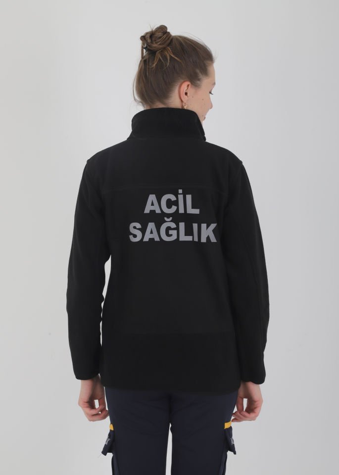 Yeni Siyah Acil Sağlık Polar (Unisex)