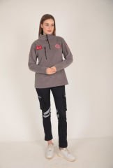Yeni Evde Sağlık Füme Fermuarlı Swit (Unisex)