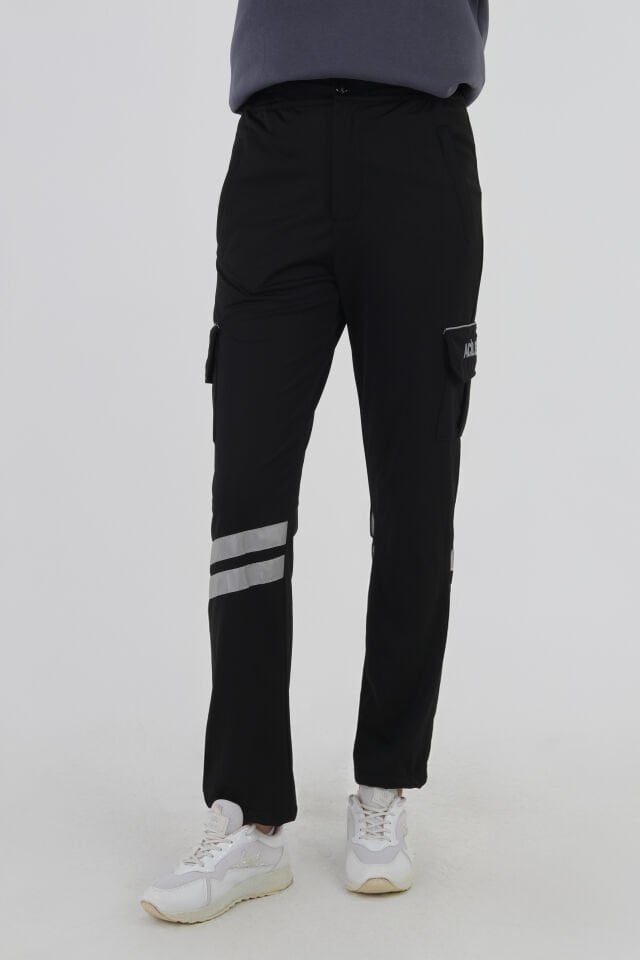YENİ 112 Acil Sağlık Kışlık Siyah Likralı Eşofman Pantolon (Unisex)