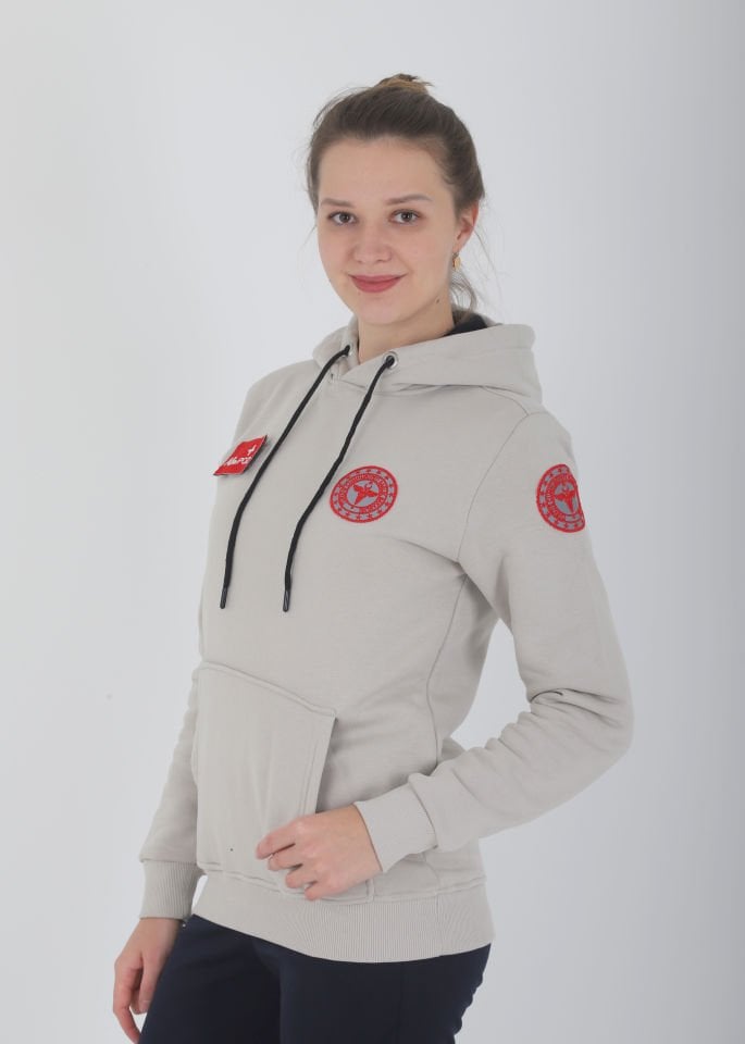 Yeni 112 Acil Sağlık Bej Kapşonlu Swit (Unisex)