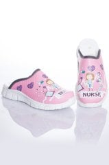 Pembe Nurse Hafif Taban Ortopedik Sabo Terlik