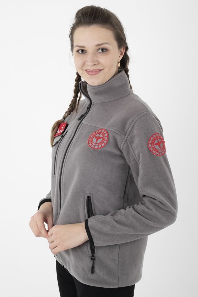 Yeni Açık Füme 112 Acil Sağlık Polar (Unisex)