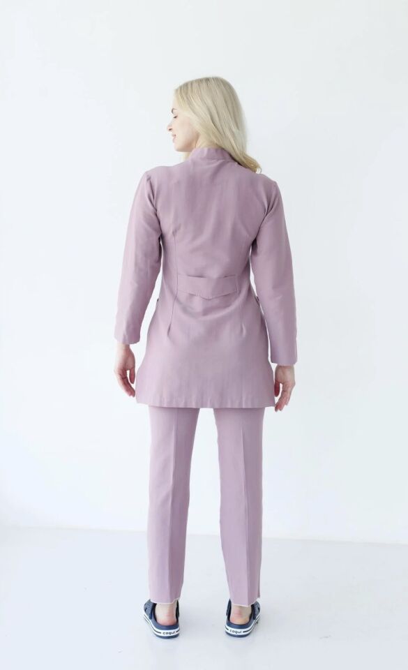 Likralı Tesettür Cerrahi Takım Gül Kurusu