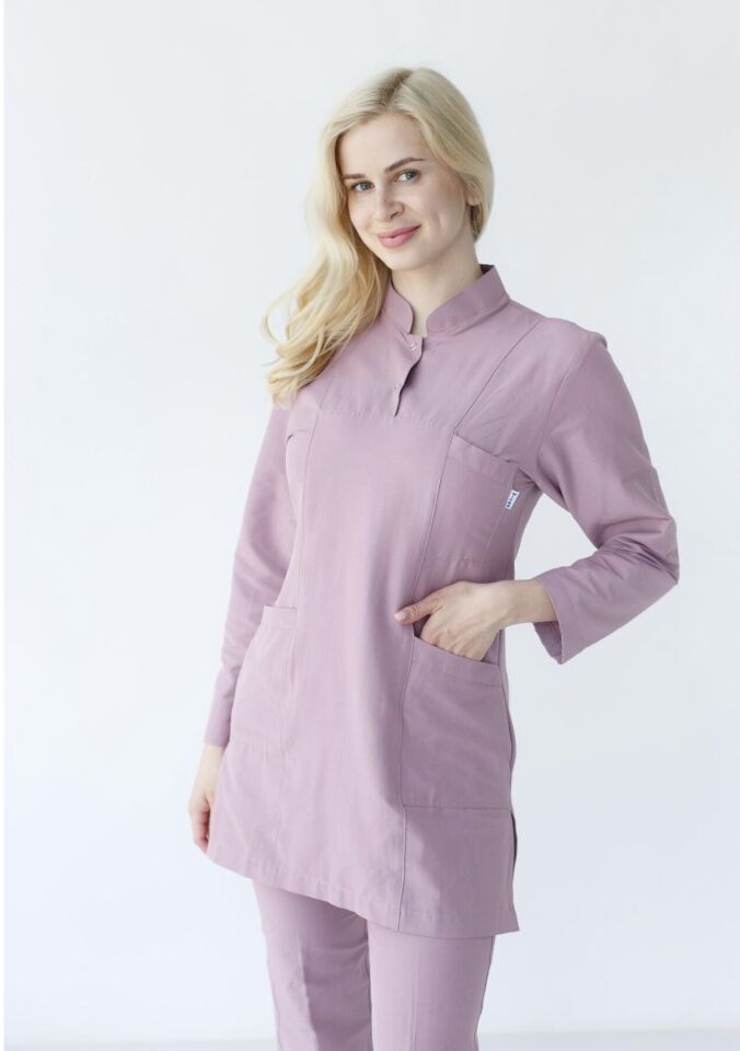 Likralı Tesettür Cerrahi Takım Gül Kurusu