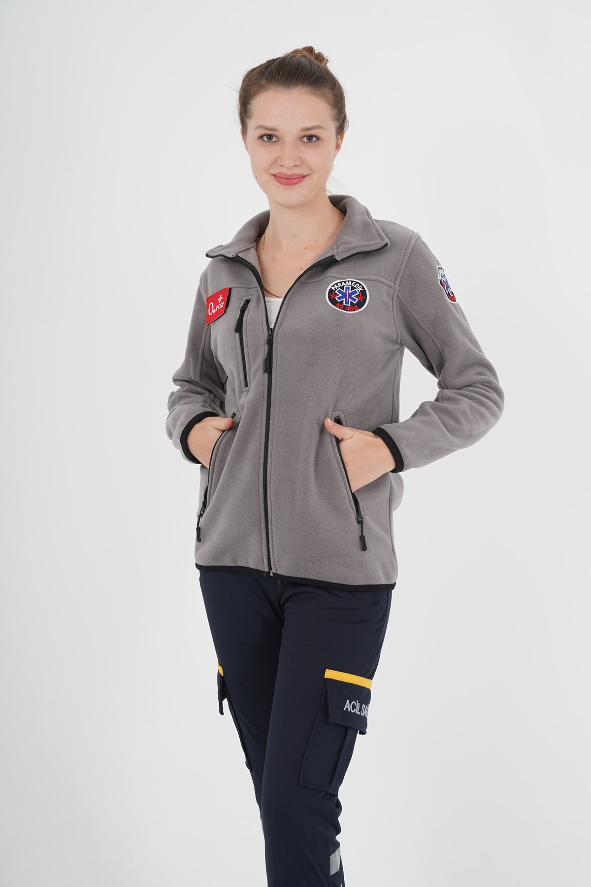 Yeni Açık Füme Paramedik Polar (Unisex)