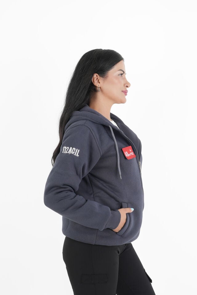 Sağlık Bakanlığı Füme 112 Acil Kapşonlu Polar (Unisex)