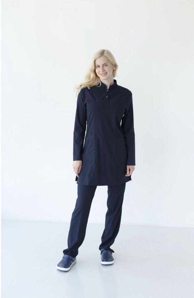 Tesettür Lacivert Likralı Cerrahi Takım